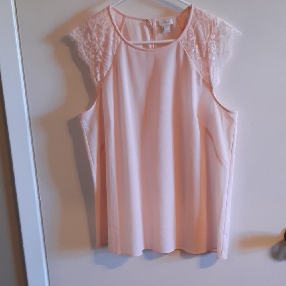 J.crew Pink Lace top